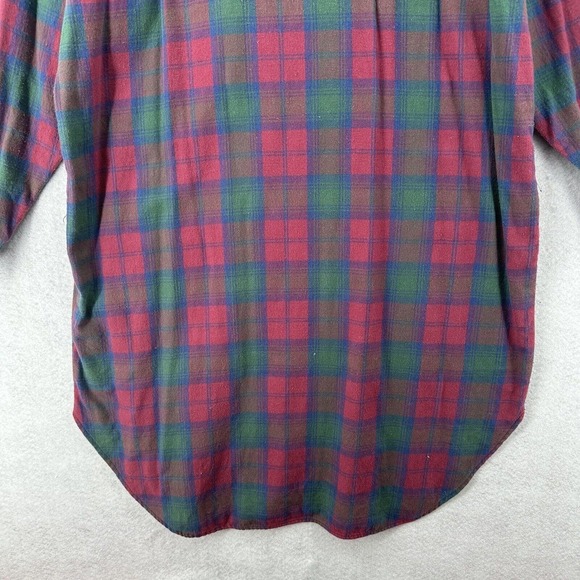 Vintage Walt Disney World Minnie Flannel‎ Nightgown Women's SM Plaid Sleep Wear - Picture 9 of 14